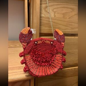 Beaded Red Crab bag